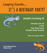 Leaping Lizards Invite